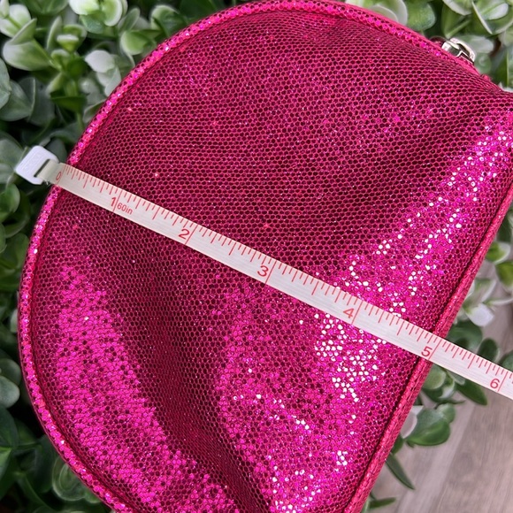 Glitter Pink Sparkly Metallic Cosmetic Bag - Picture 13 of 15